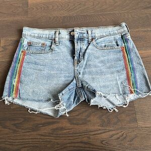 Gap Jean Short with Rainbow detail